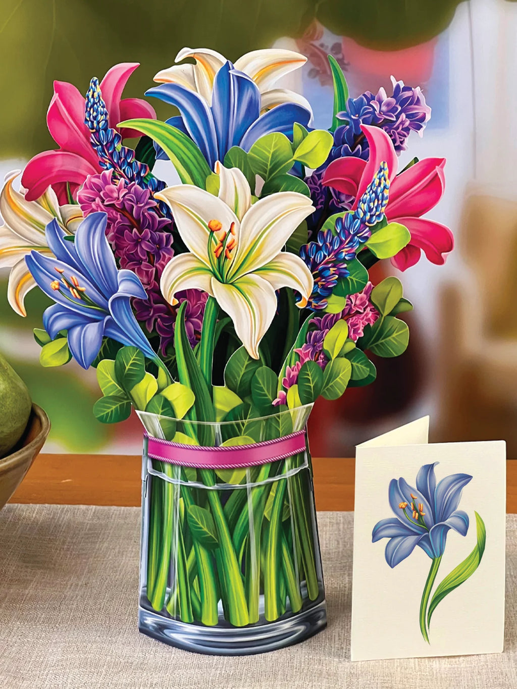 Lilies and Lupines FreshCut Paper - Pop Up Flower Bouquet