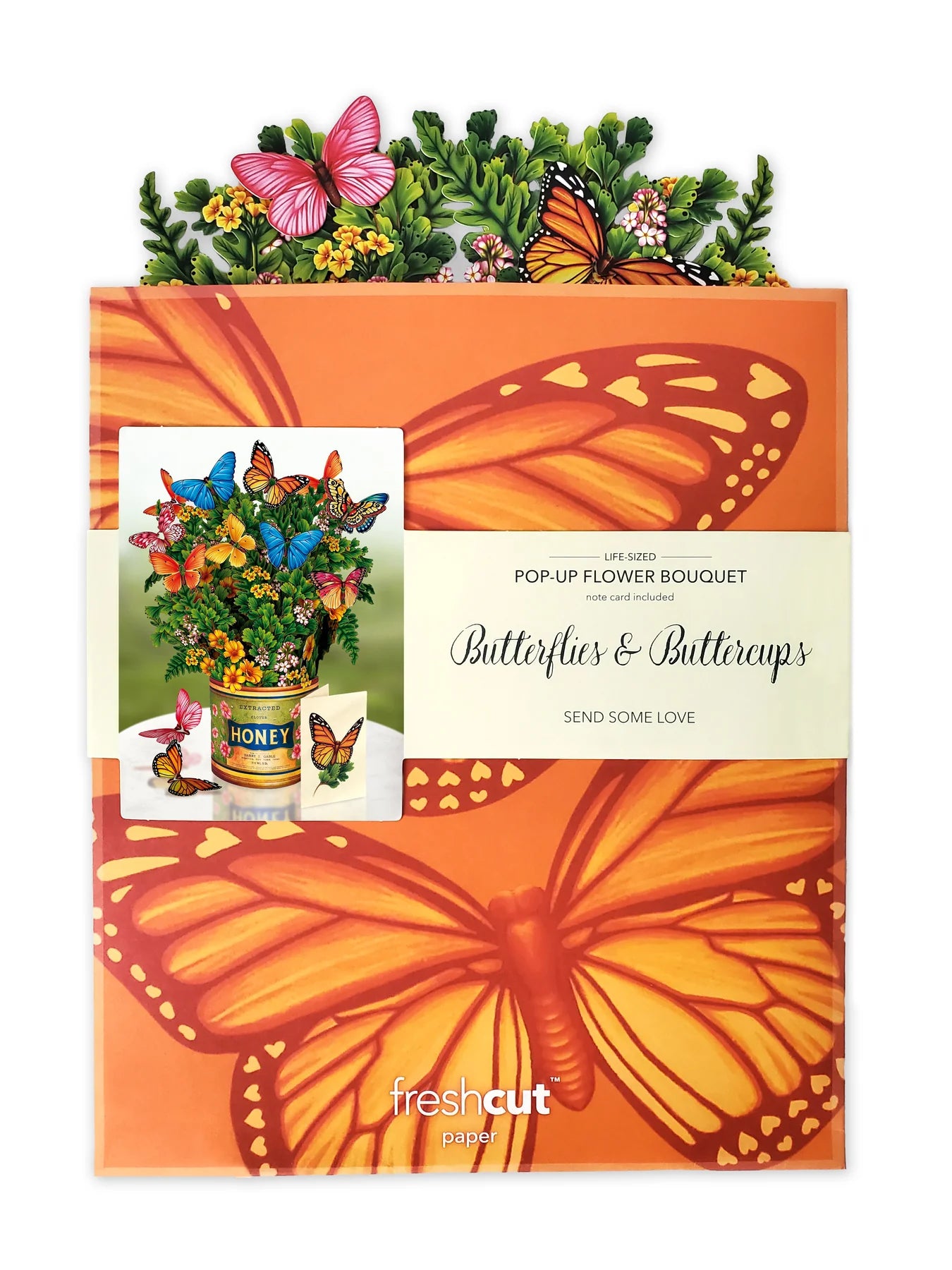 Butterflies and Buttercups FreshCut Paper - Pop Up Flower Bouquet