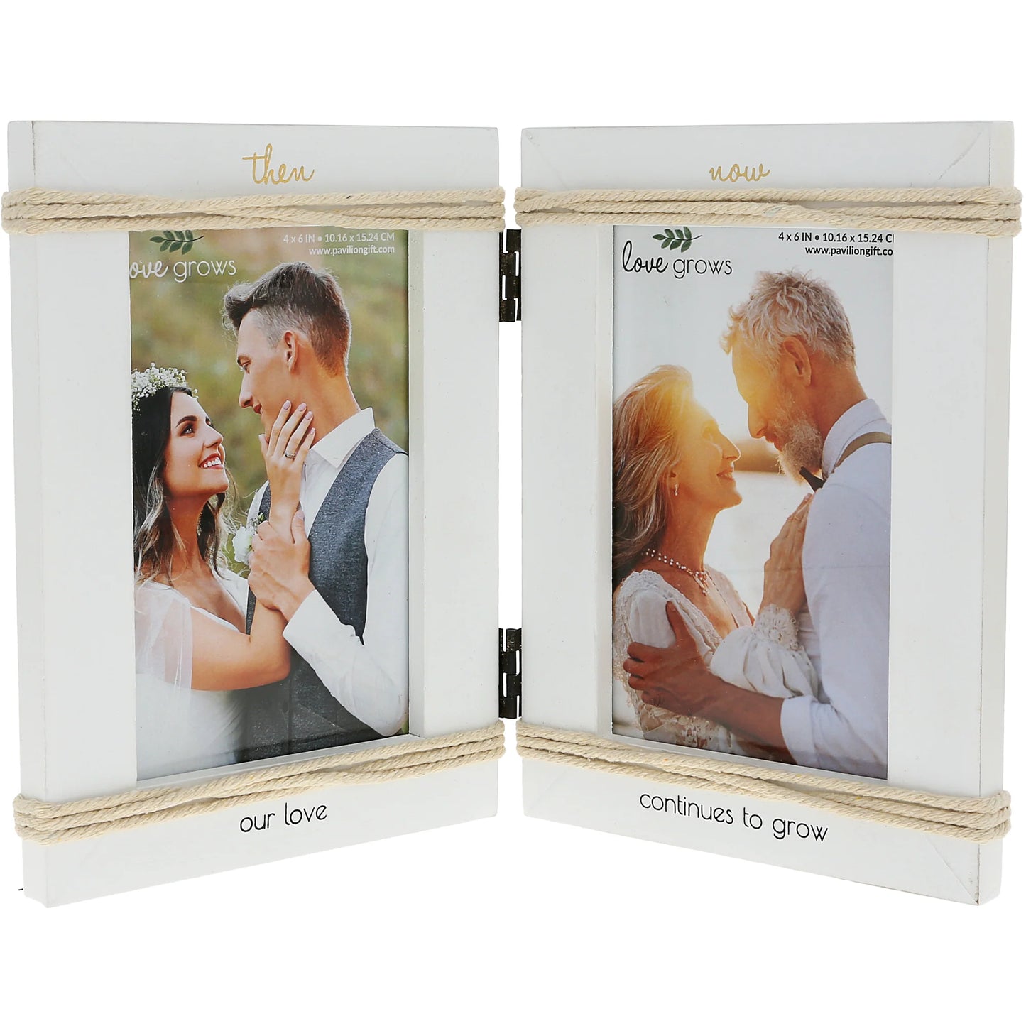 Then And Now Hinged Anniversary Frame