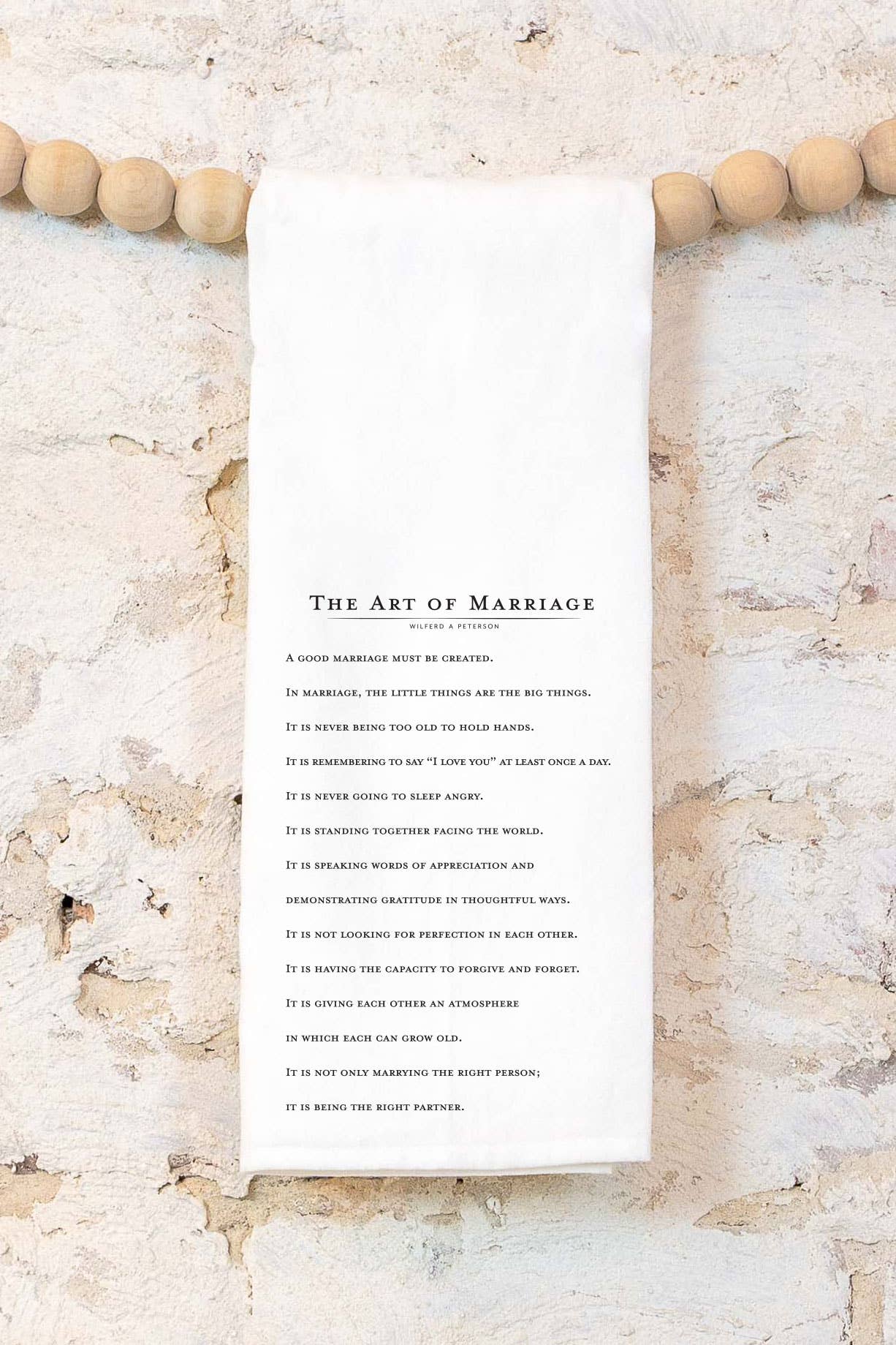 The Art of Marriage Cotton Tea Towel