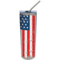 American Flag 23oz Tumbler with Straw