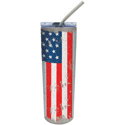 American Flag 23oz Tumbler with Straw