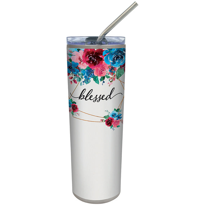 Blessed 23oz Tumbler with Straw