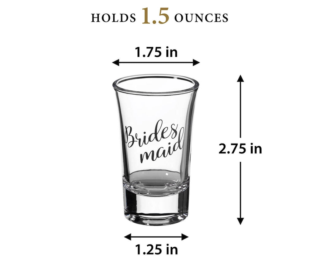 Groomsman & Bridesmaid Shot Glass