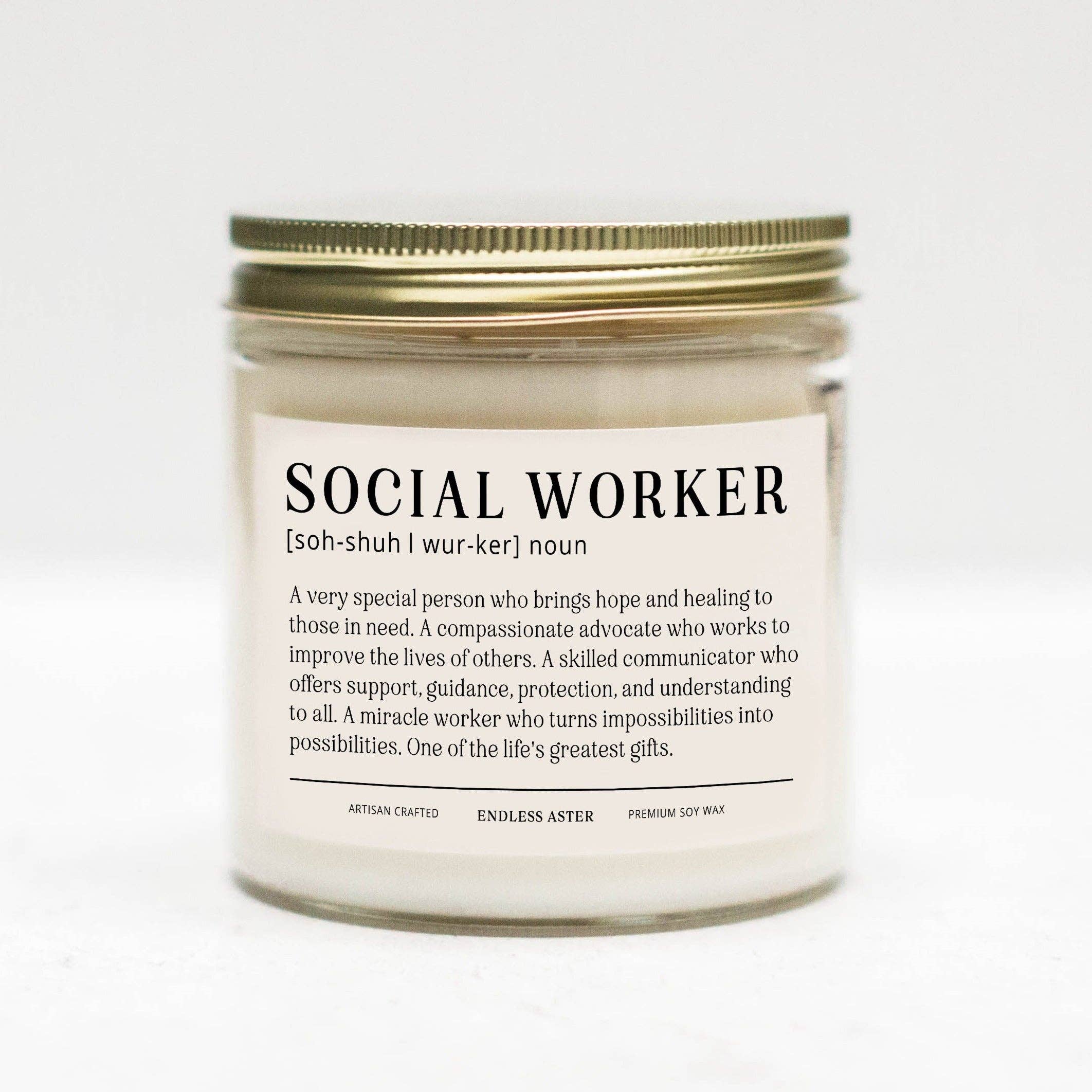 Social Worker Candle