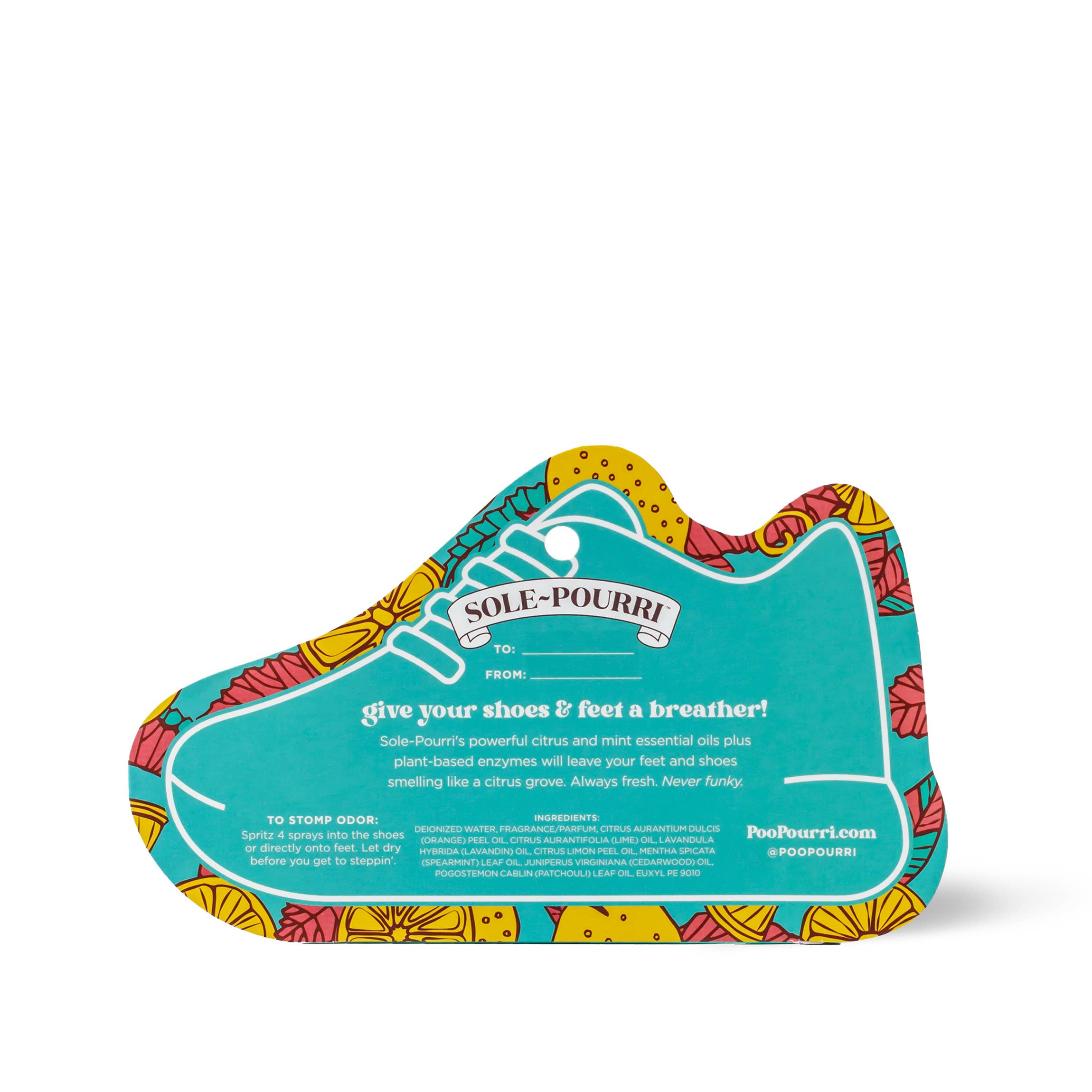 Pourri Shoe + Foot Odor Eliminator Citrus Mint