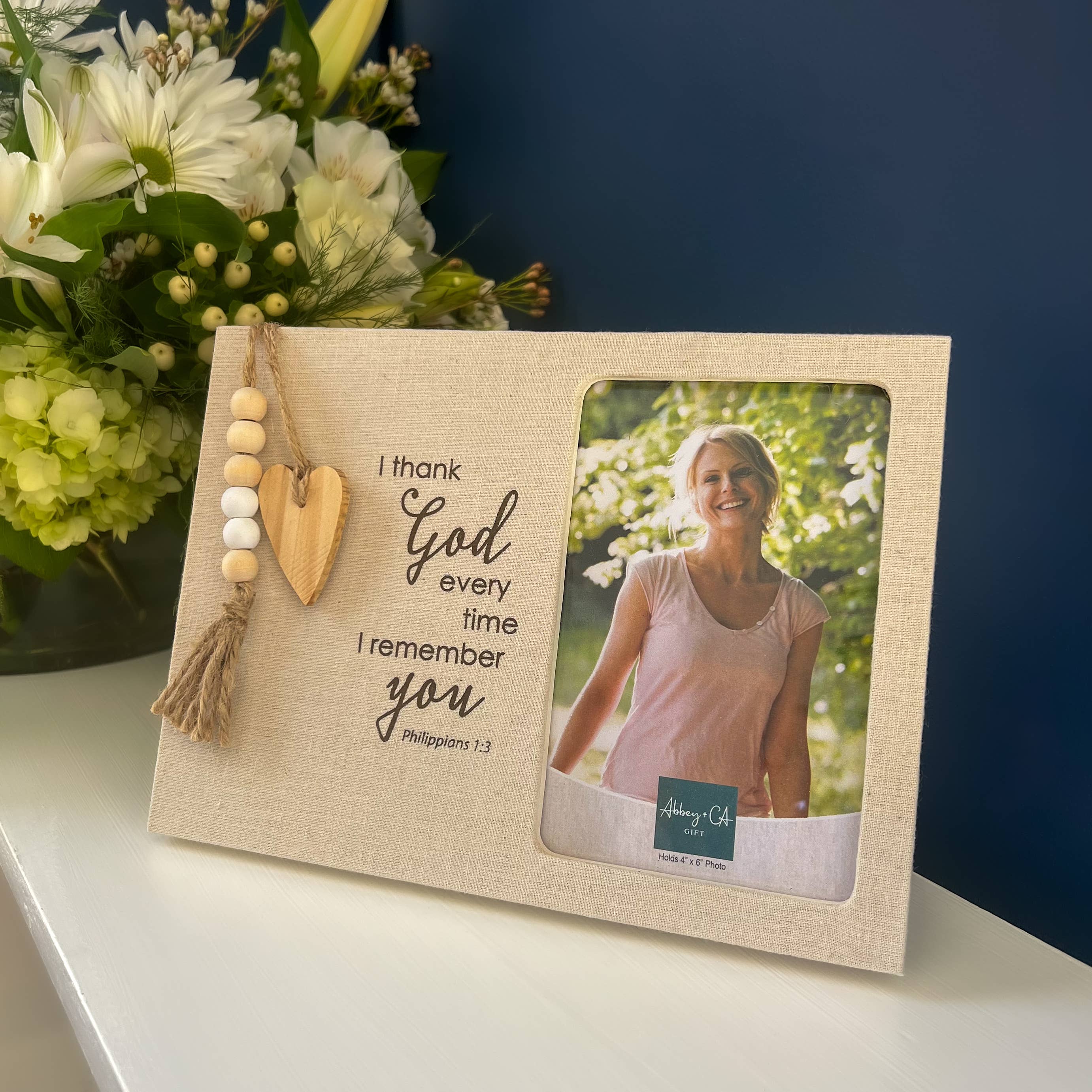 I Thank God Fabric Frame