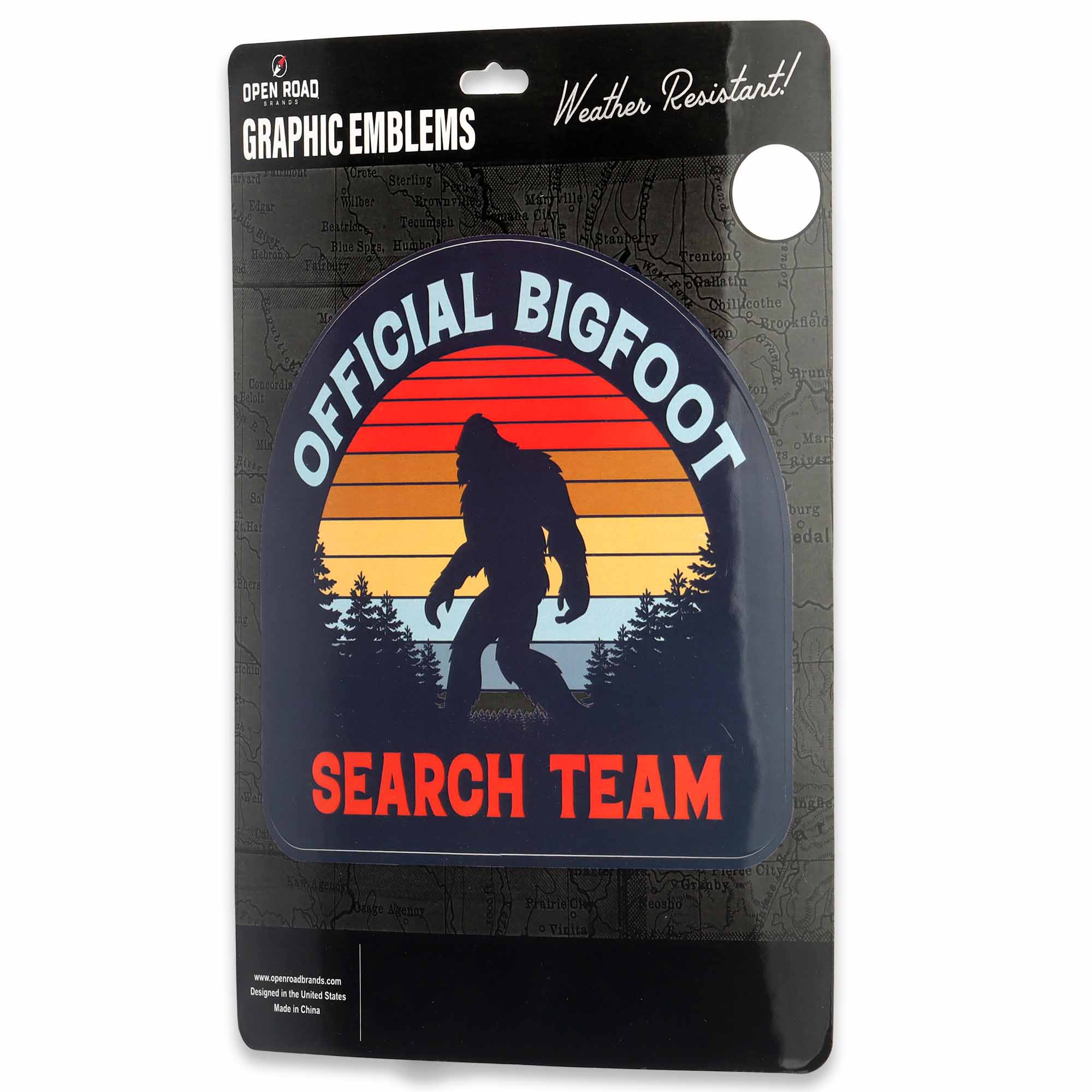 Bigfoot Search Team Adhesive Vinyl Decal