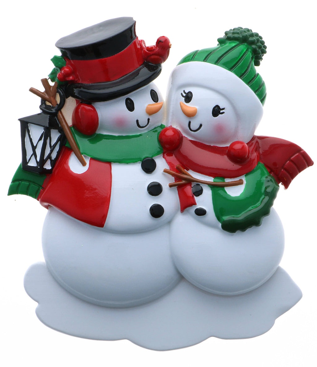 Snowman Family Personalized Ornament