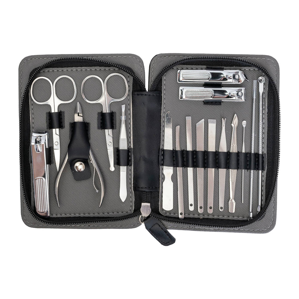 Pro MAN-I PEDI 17 Piece Set: Black