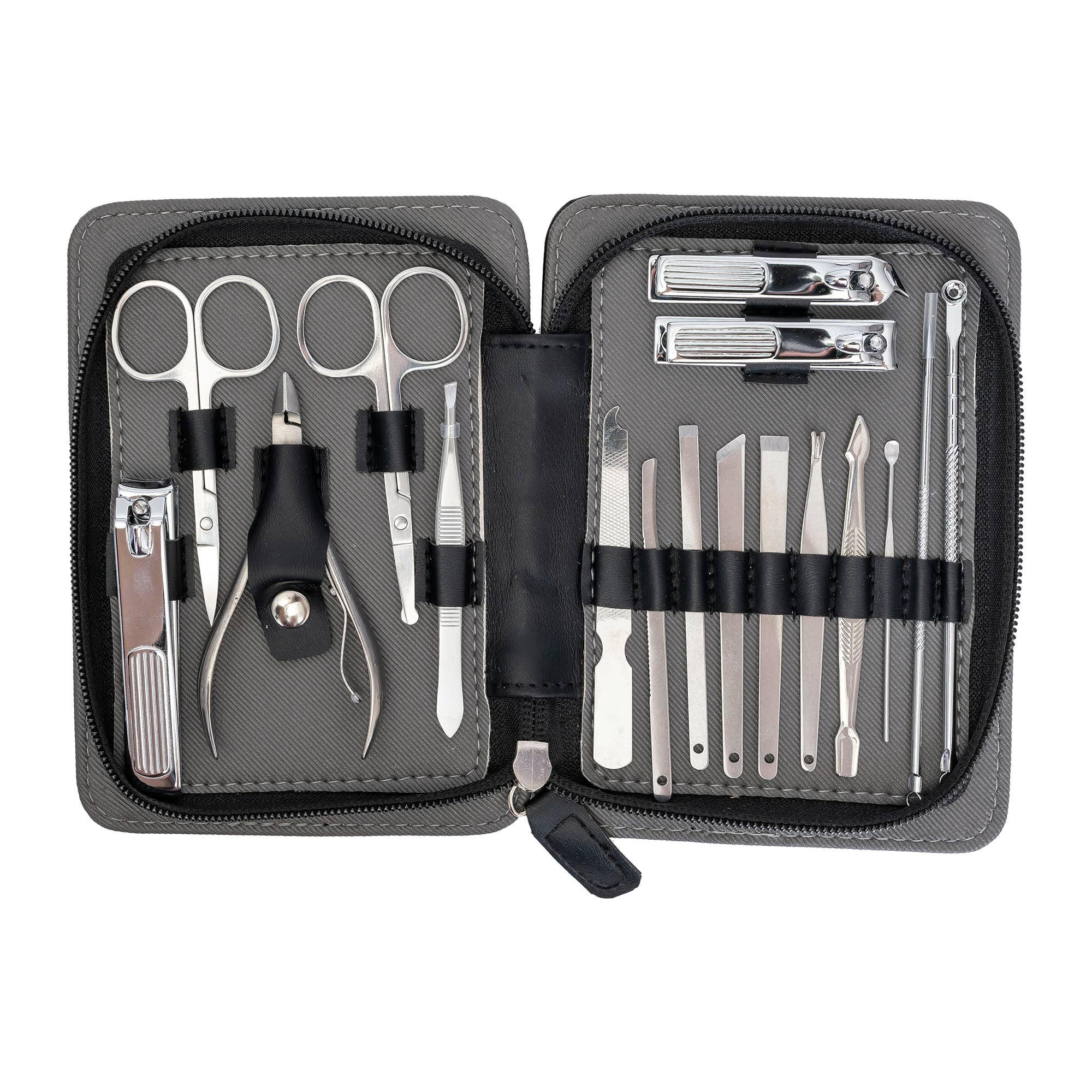 Pro MAN-I PEDI 17 Piece Set: Black