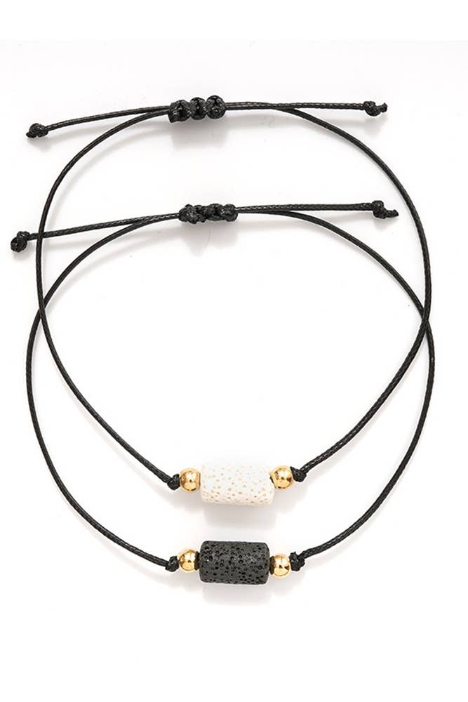 Pelelith Couples Braided Bracelets