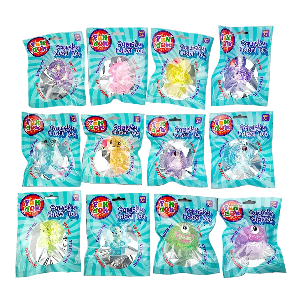 Fun Doh Squish and Squeeze Gummy Fidget Toy
