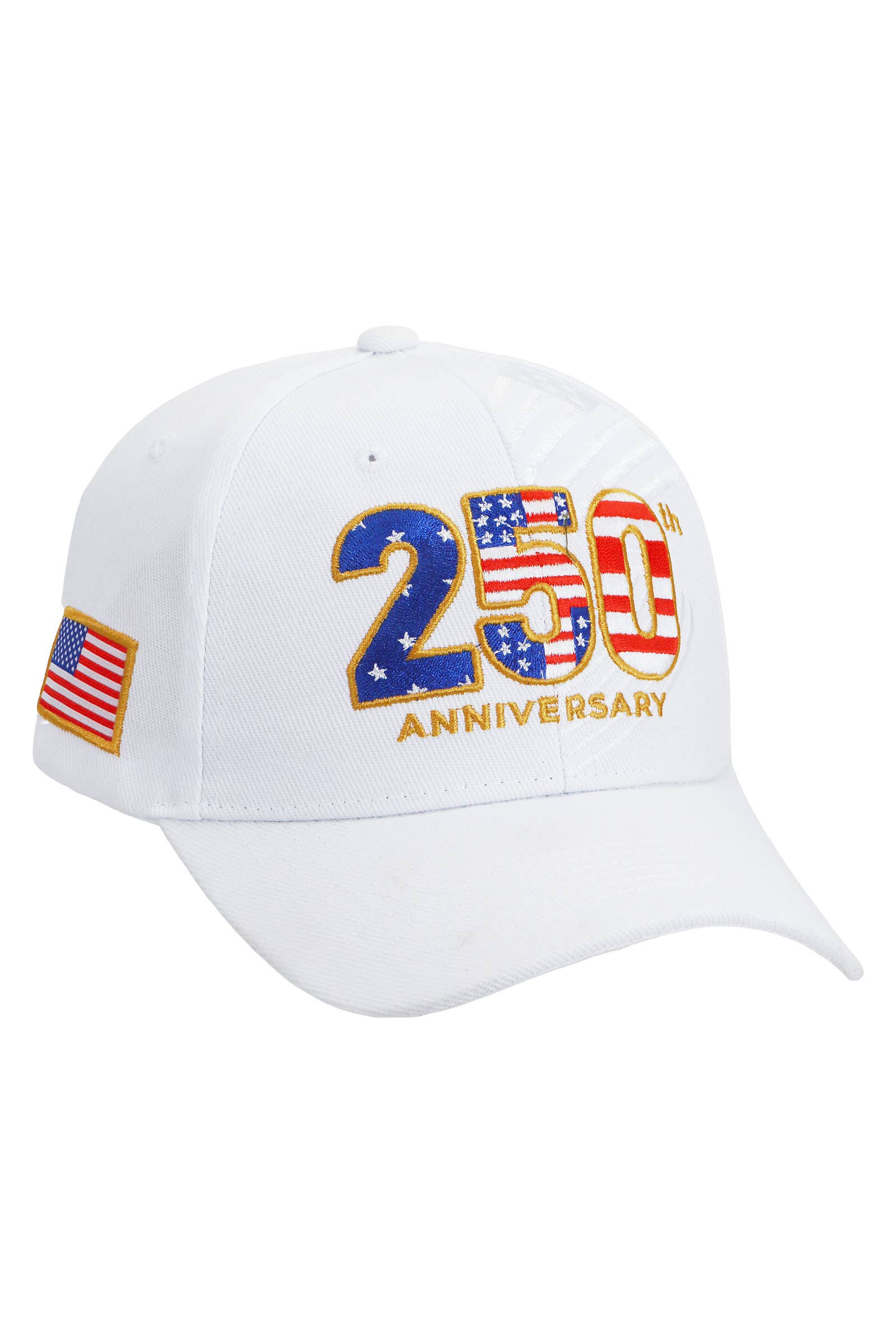 250th Anniversary USA Logo Velcro Back Acrylic Baseball Cap