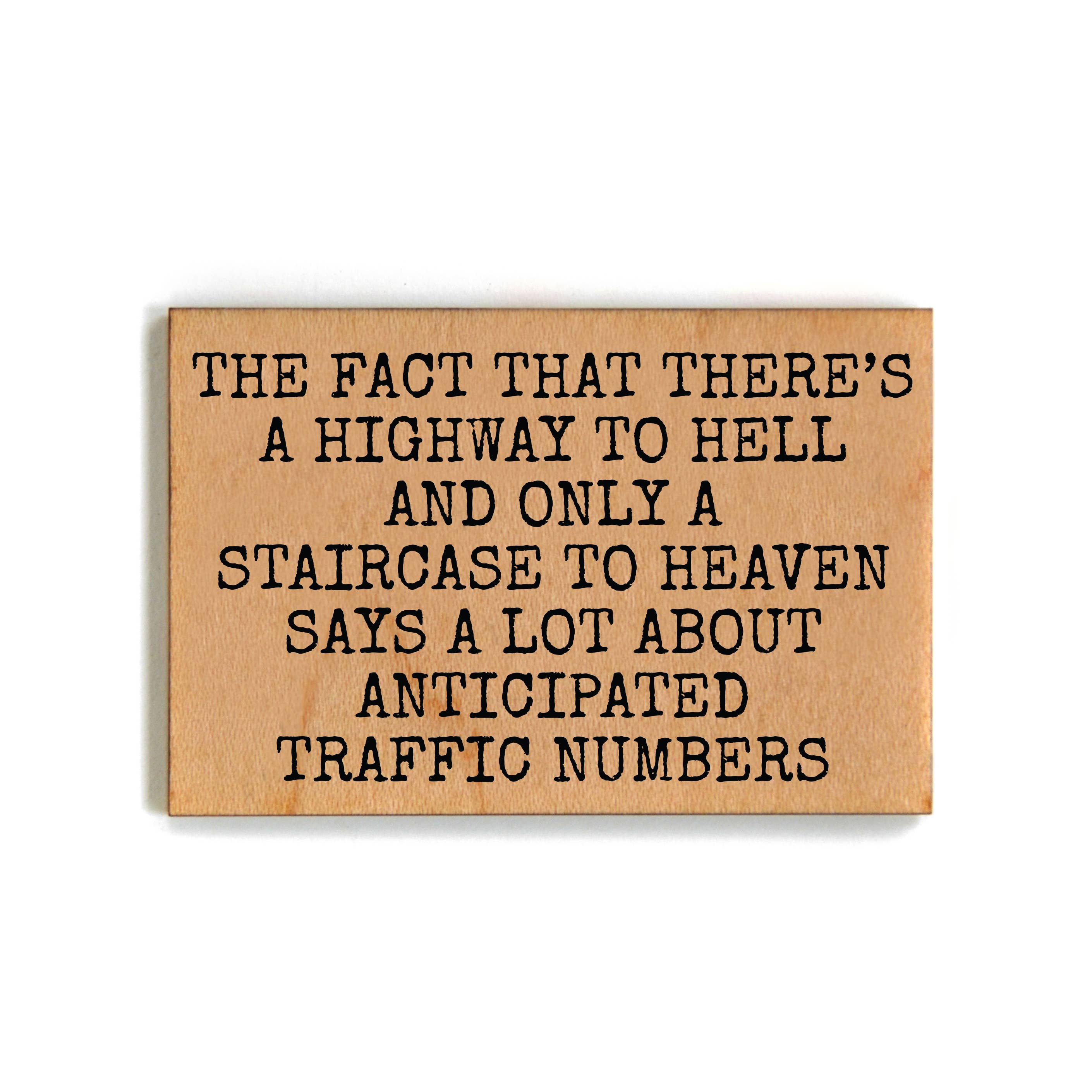 Highway To Hell - Staircase To Heaven Magnet