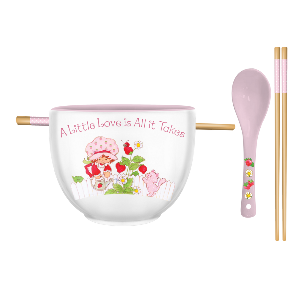 Strawberry Shortcake "A Little Love" 20oz Ceramic Ramen Bowl