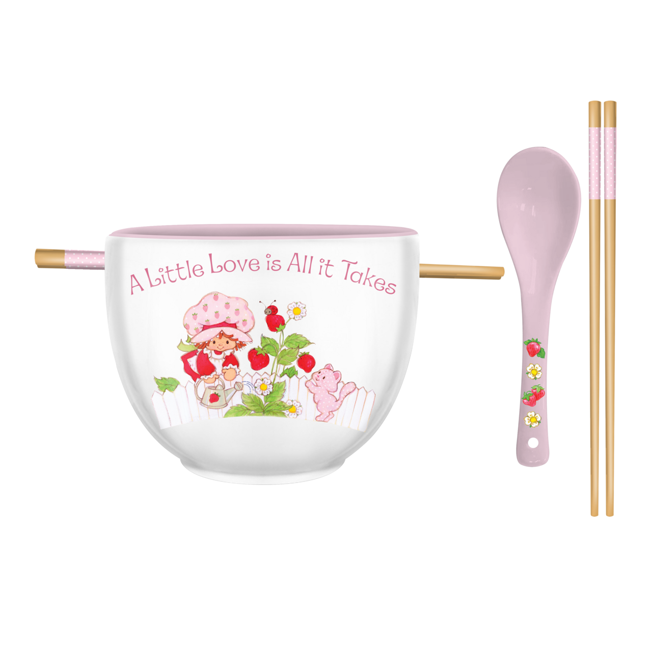 Strawberry Shortcake "A Little Love" 20oz Ceramic Ramen Bowl