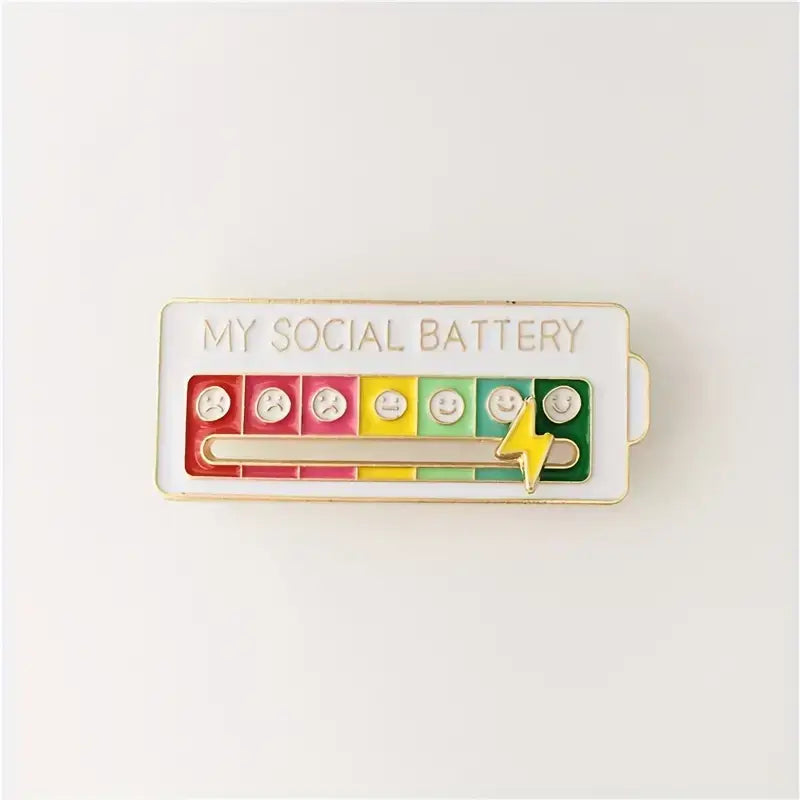Expressive Interactive Mood Brooch Pin