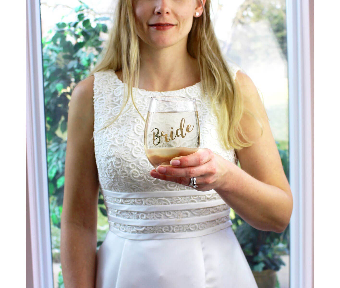 Bride Stemless Wine Glass
