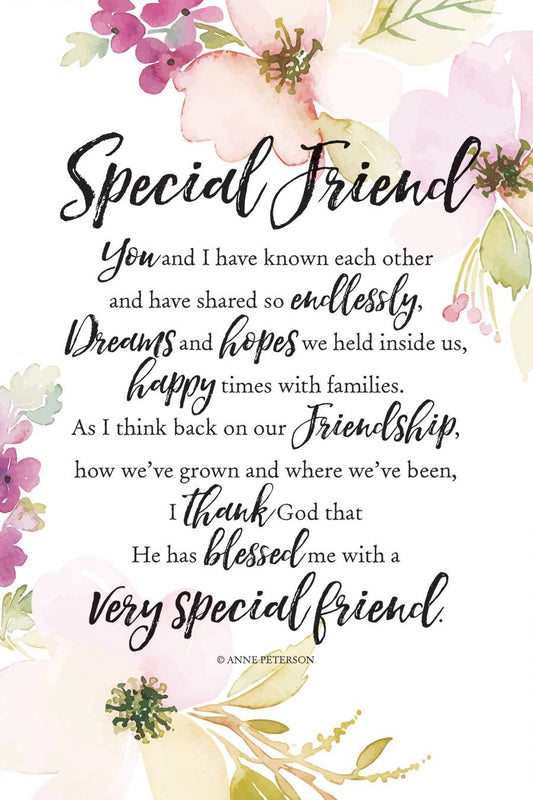 Special Friend Plaque