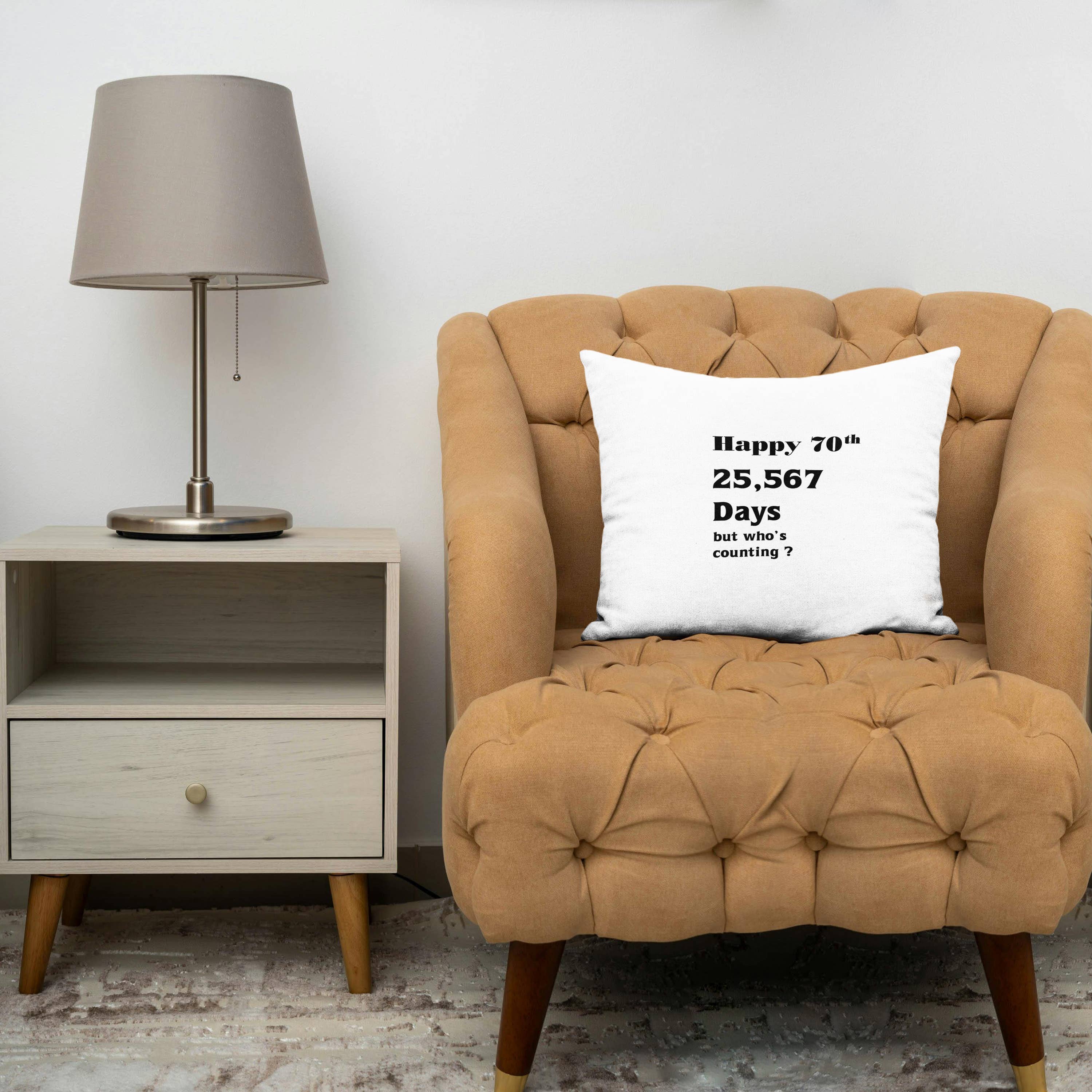 70th Birthday Or Anniversary, Pillow Case