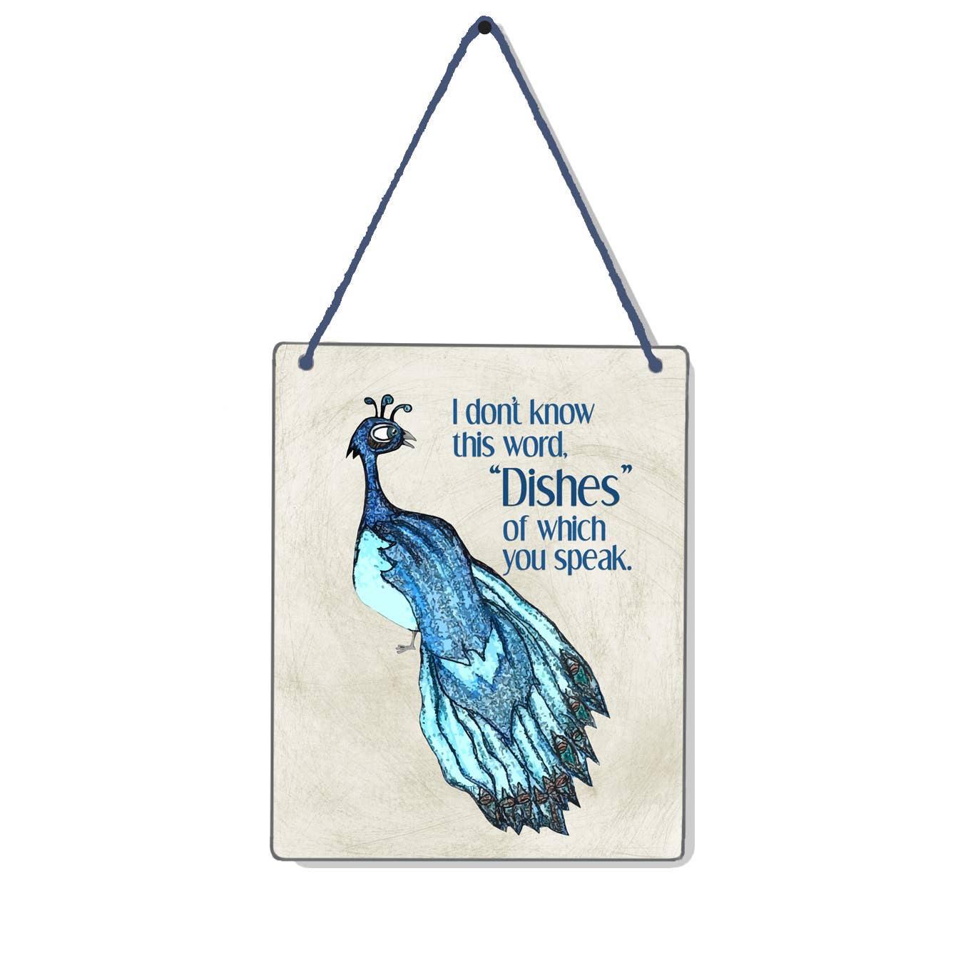 Peacock Dishes Sign