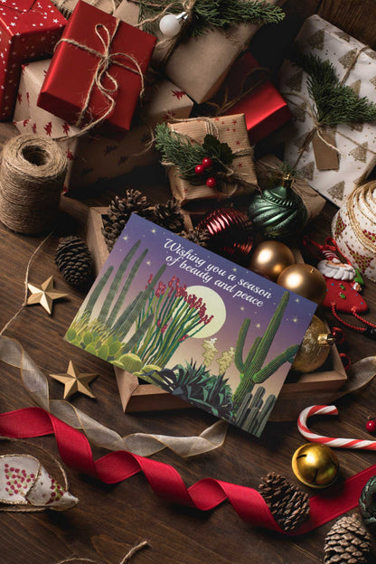 Desert Cactus Boxed Christmas Cards