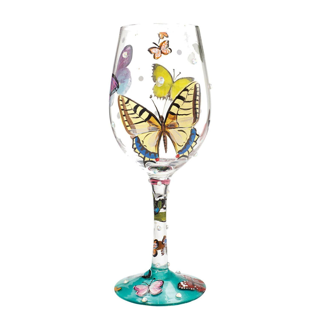 Butterfly Wishes Lolita Wine Glass