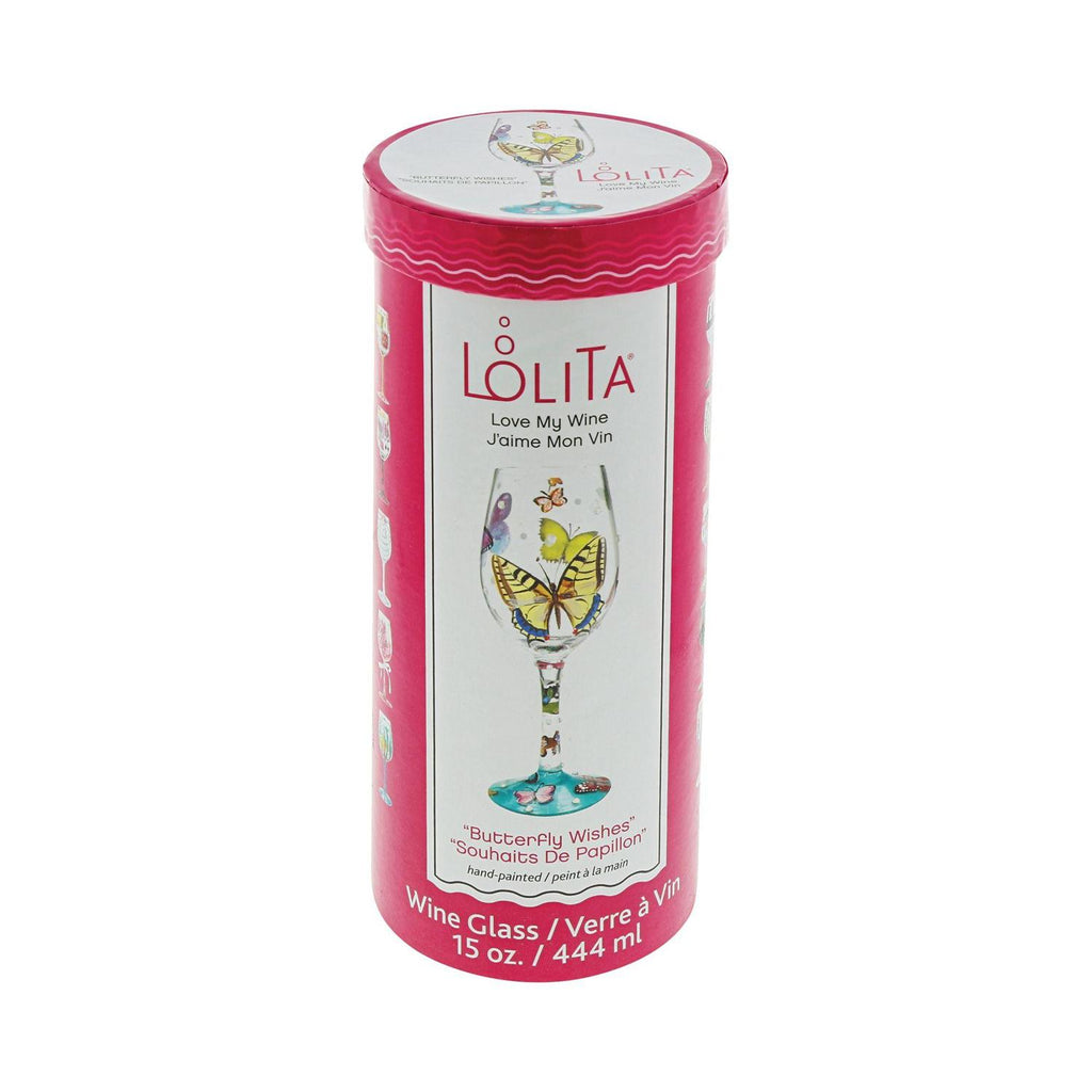 Butterfly Wishes Lolita Wine Glass