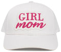 Girl Mom Snapback White Cap