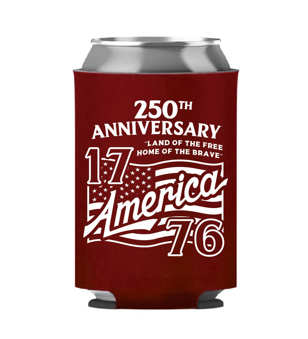 America 250th Anniversary Red Koozie