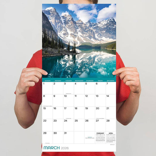 2026 Mountains Wall Calendar