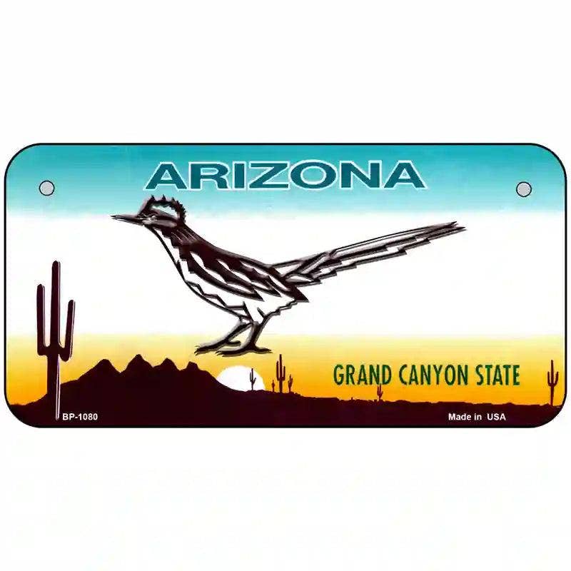 Roadrunner Arizona Novelty Metal License Plate