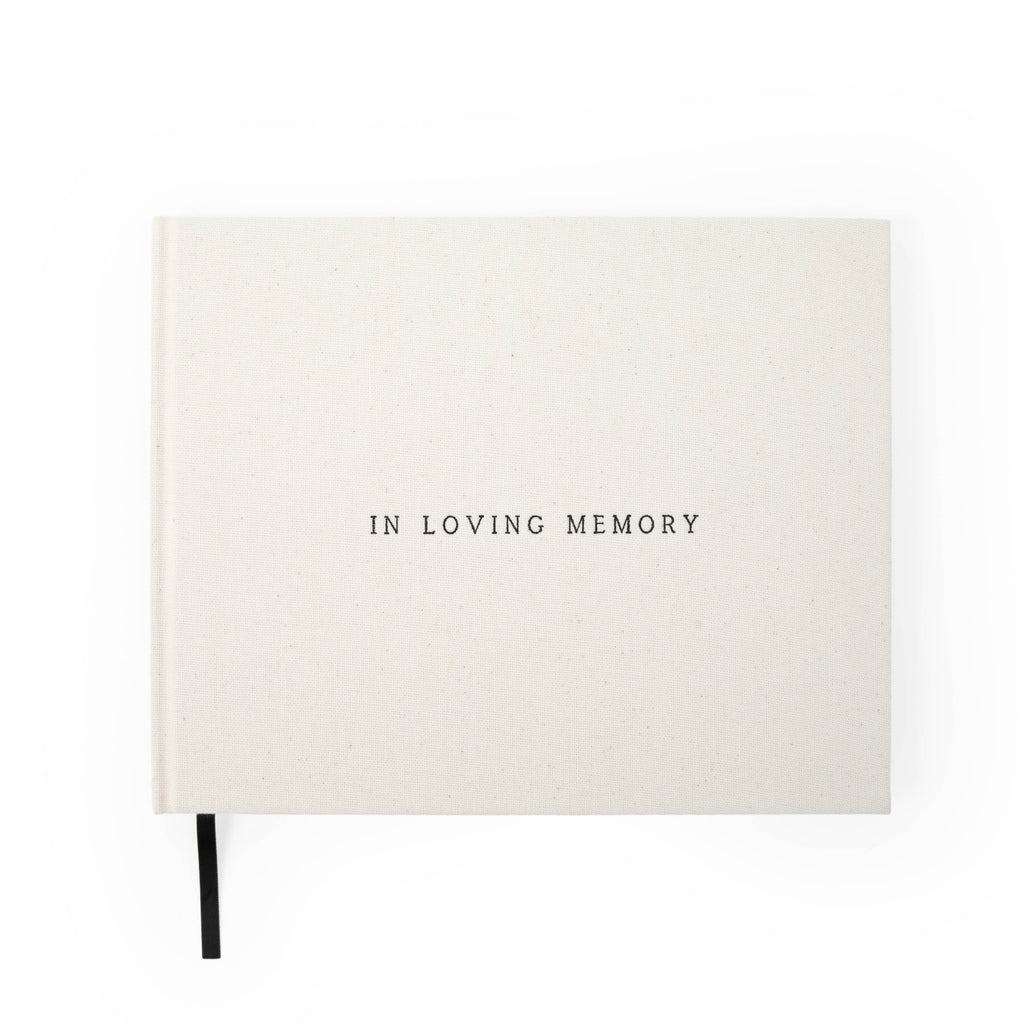Modern Funeral Guest Book In Loving Memory