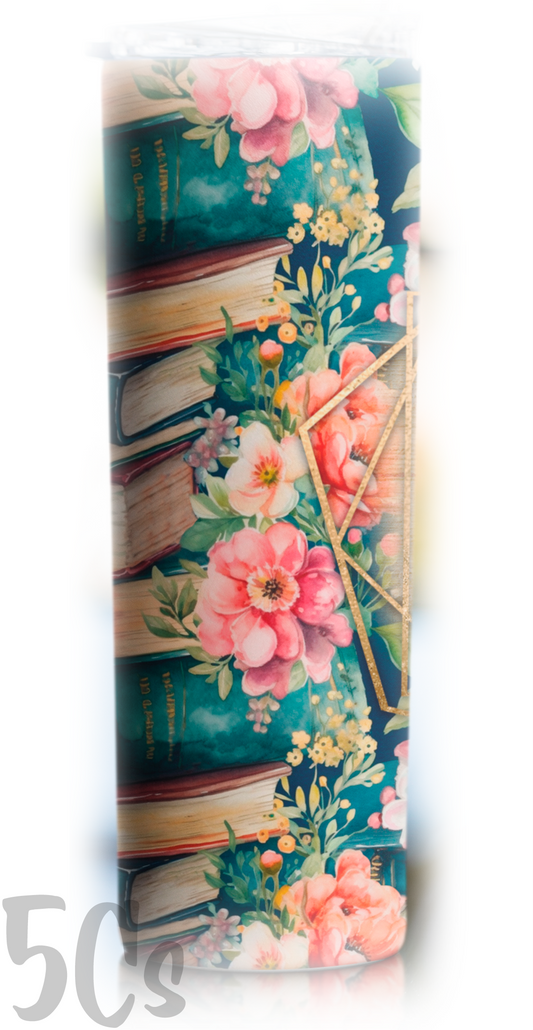 Easily Distracted by Books 20oz Skinny Tumbler