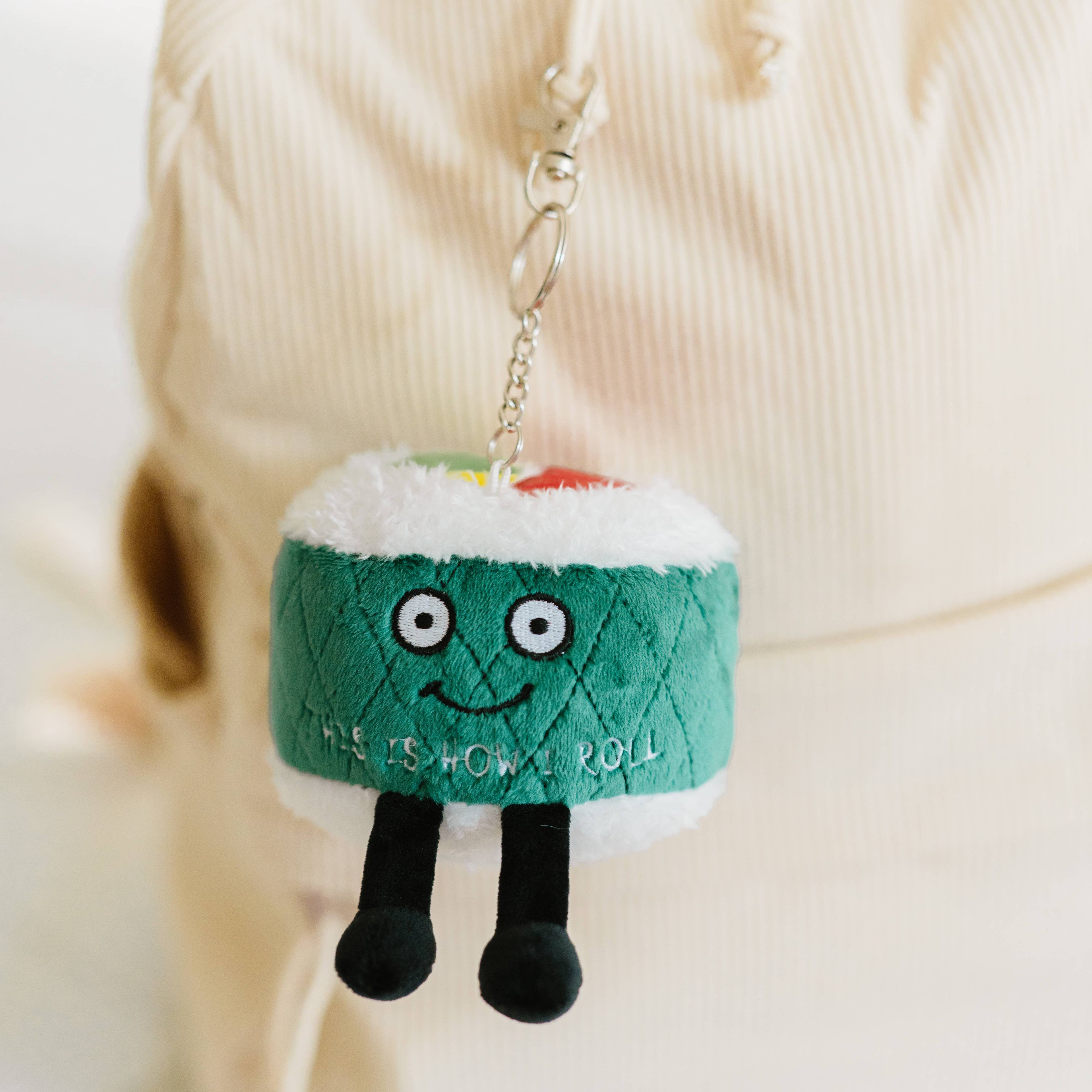This Is How I Roll Funny Plush Bag Charm