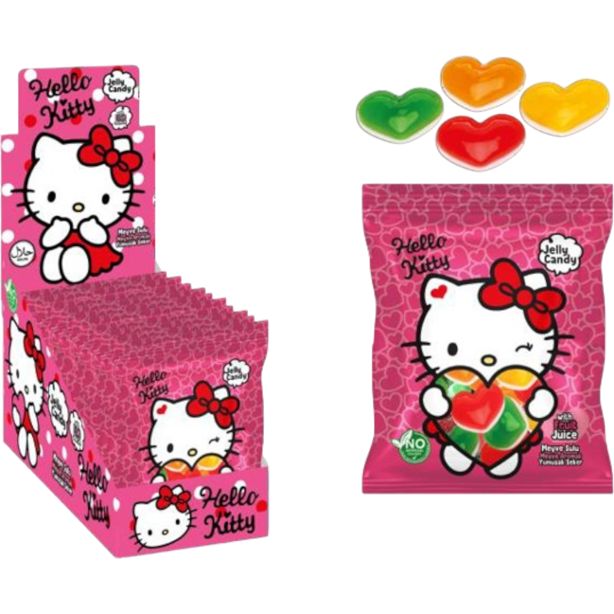 Hello Kitty Heart Gummy Candy
