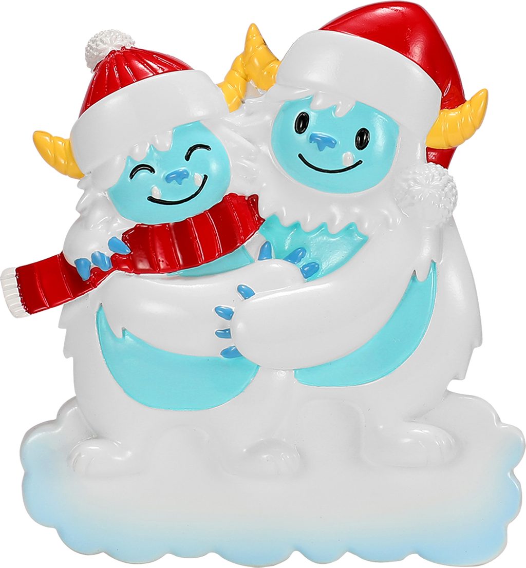 Yeti Family Personalized Ornament