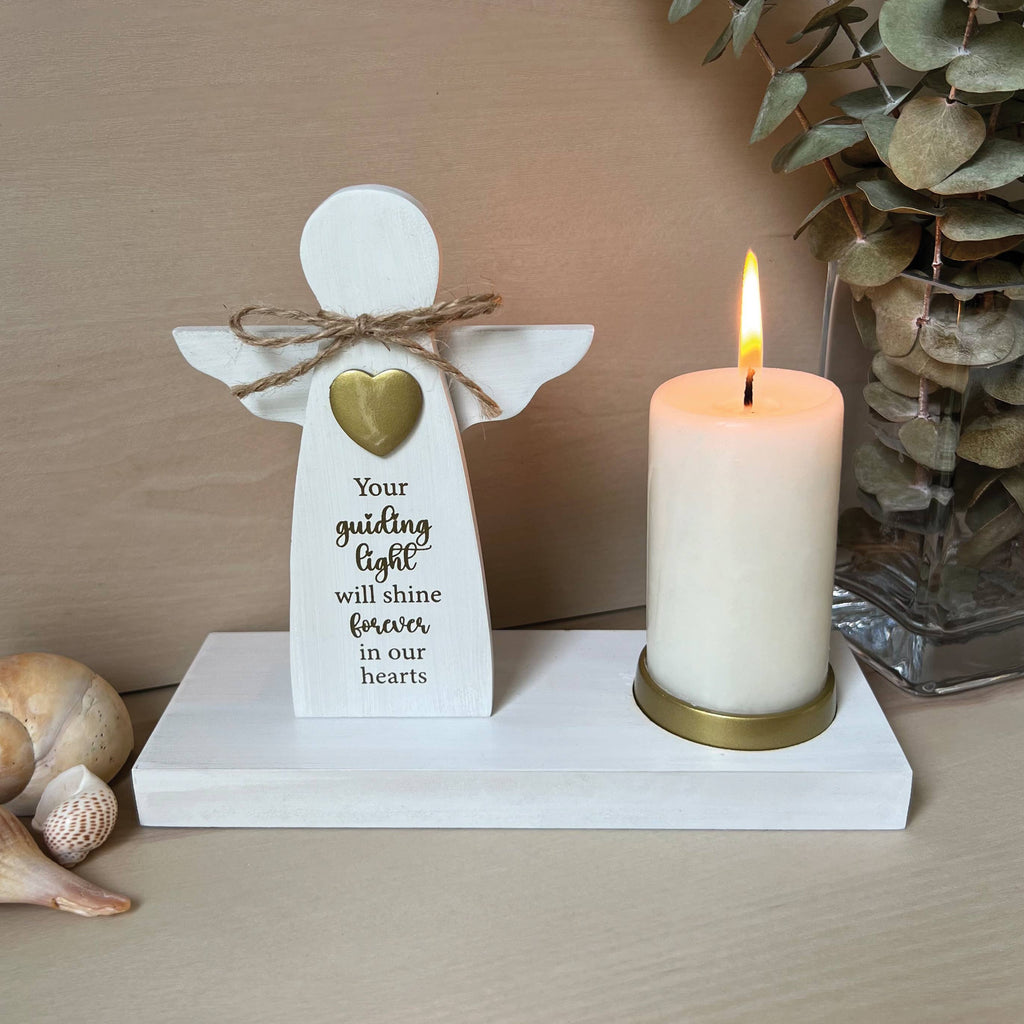 Memorial Angel Candle Holder