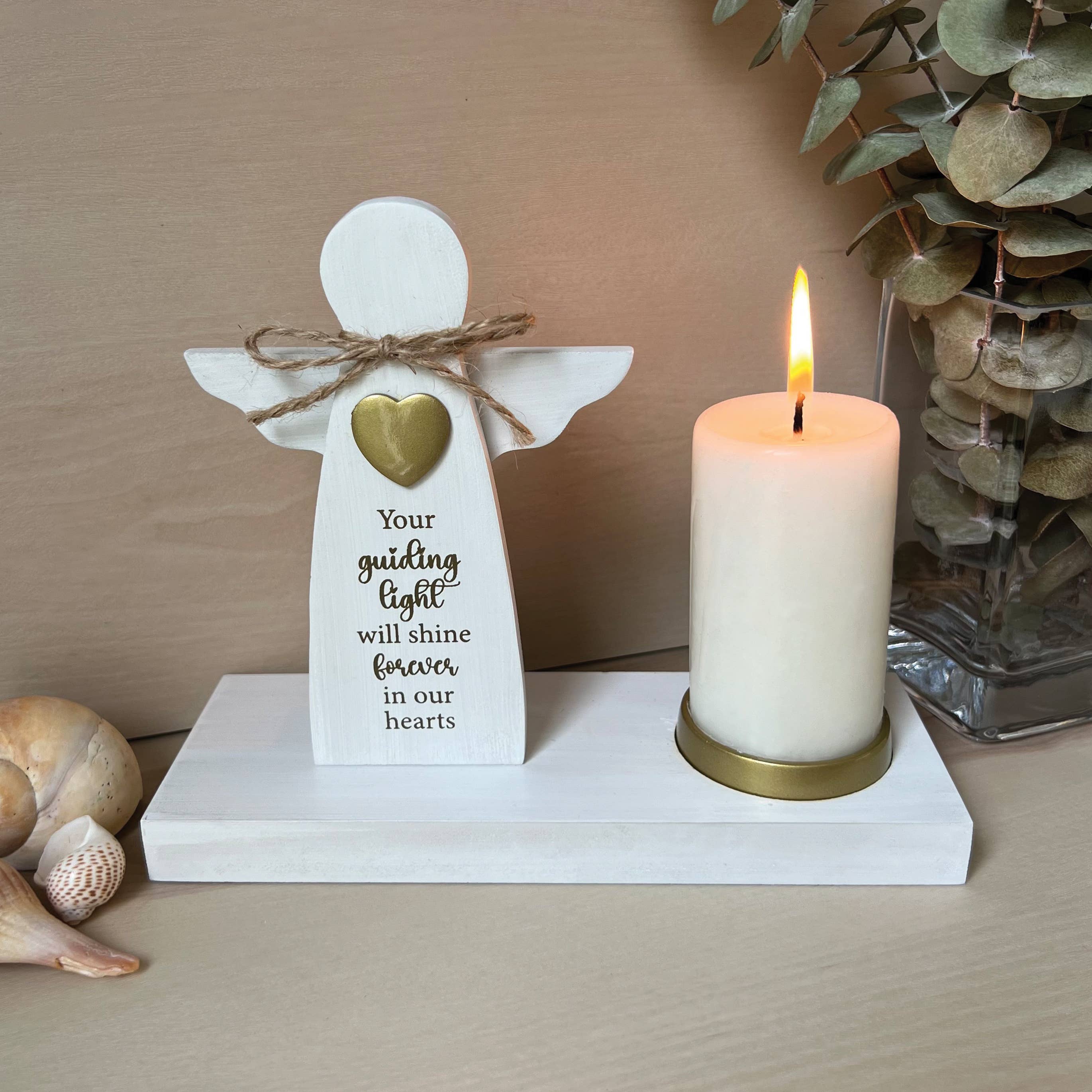 Memorial Angel Candle Holder