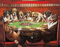 8 Drunk Dogs Playing Poker Tin Sign