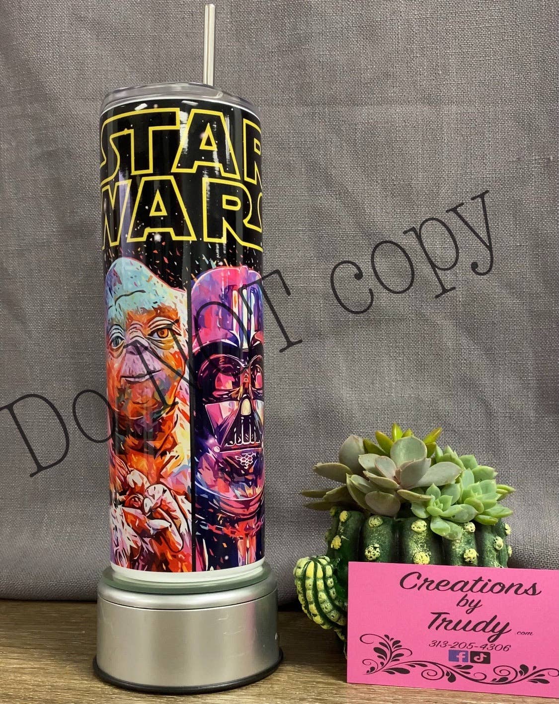 Star Wars Watercolor Characters- Stainless Steel Tumbler: 15oz
