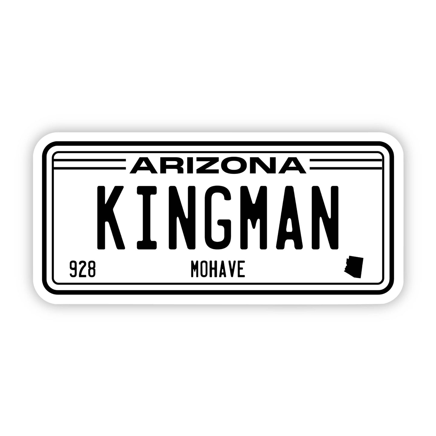 Kingman Arizona License Plate Sticker