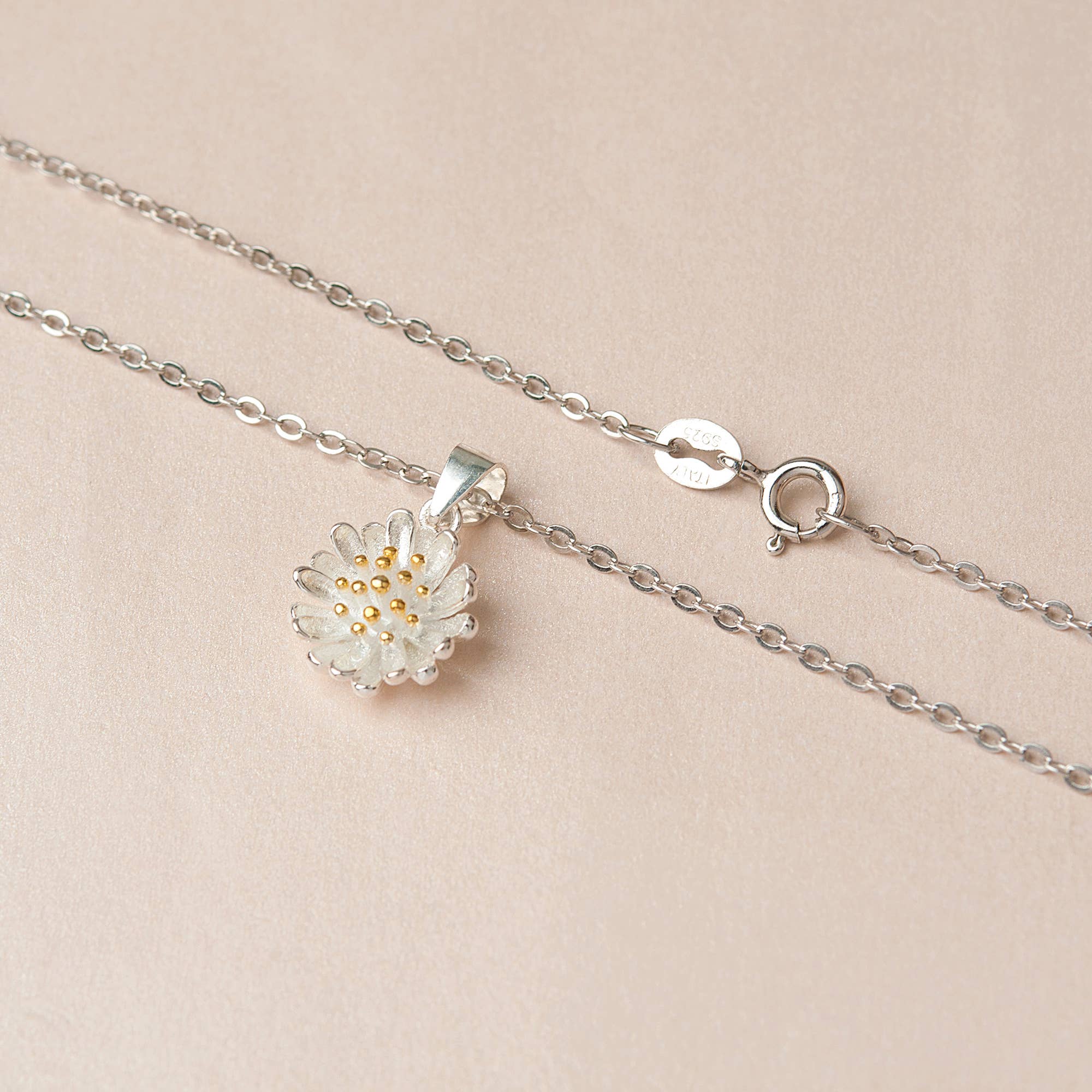 Happy 13th Birthday Daisy Sterling Silver Necklace