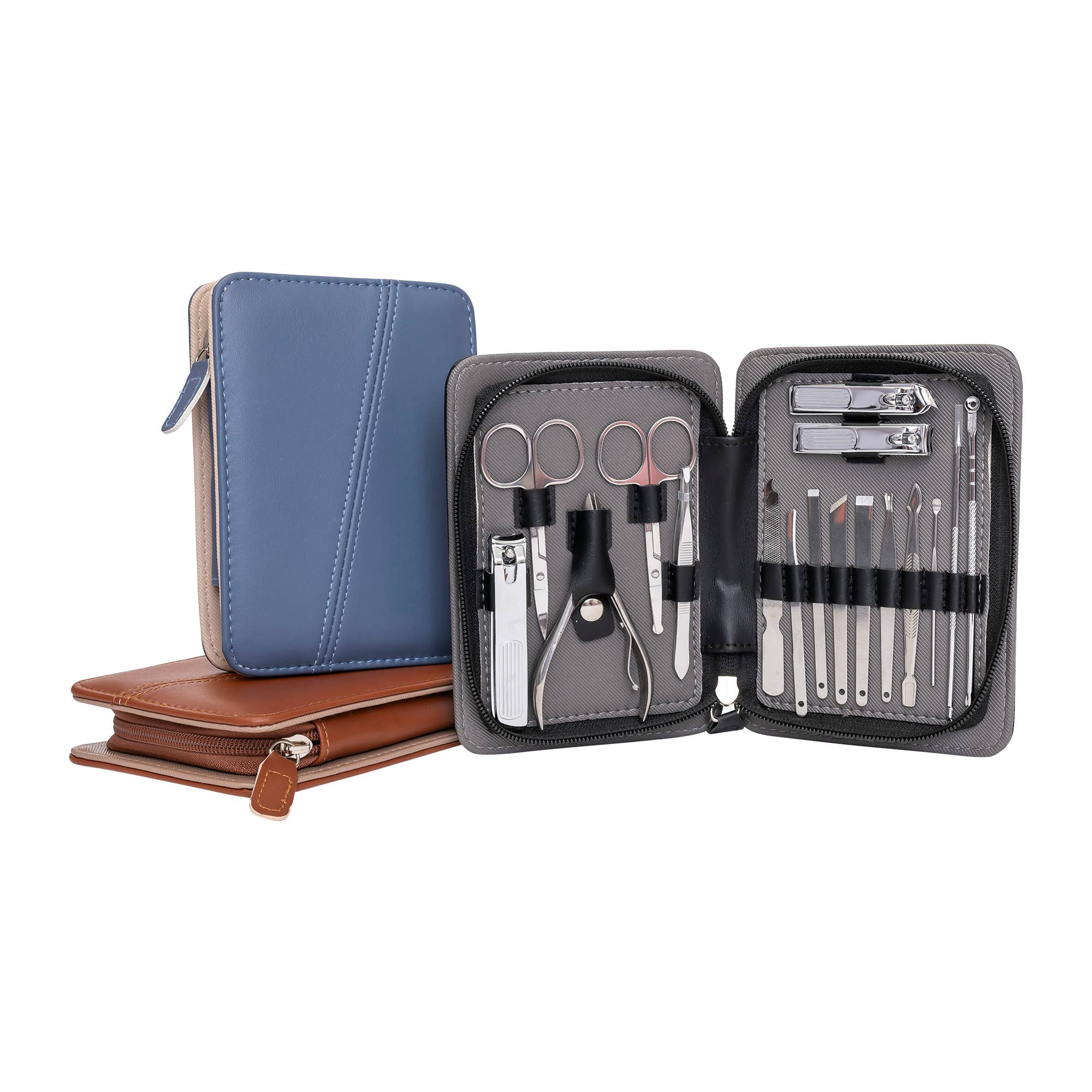 Pro MAN-I PEDI 17 Piece Set: Black