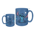 Lilo and Stitch Sketch Wax Resist 17oz Ceramic Pottery Mug