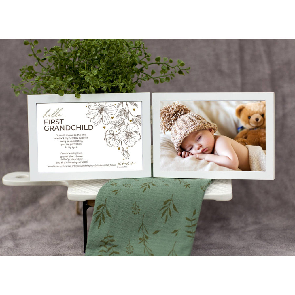 First Grandchild Photo Frame Christian Scripture