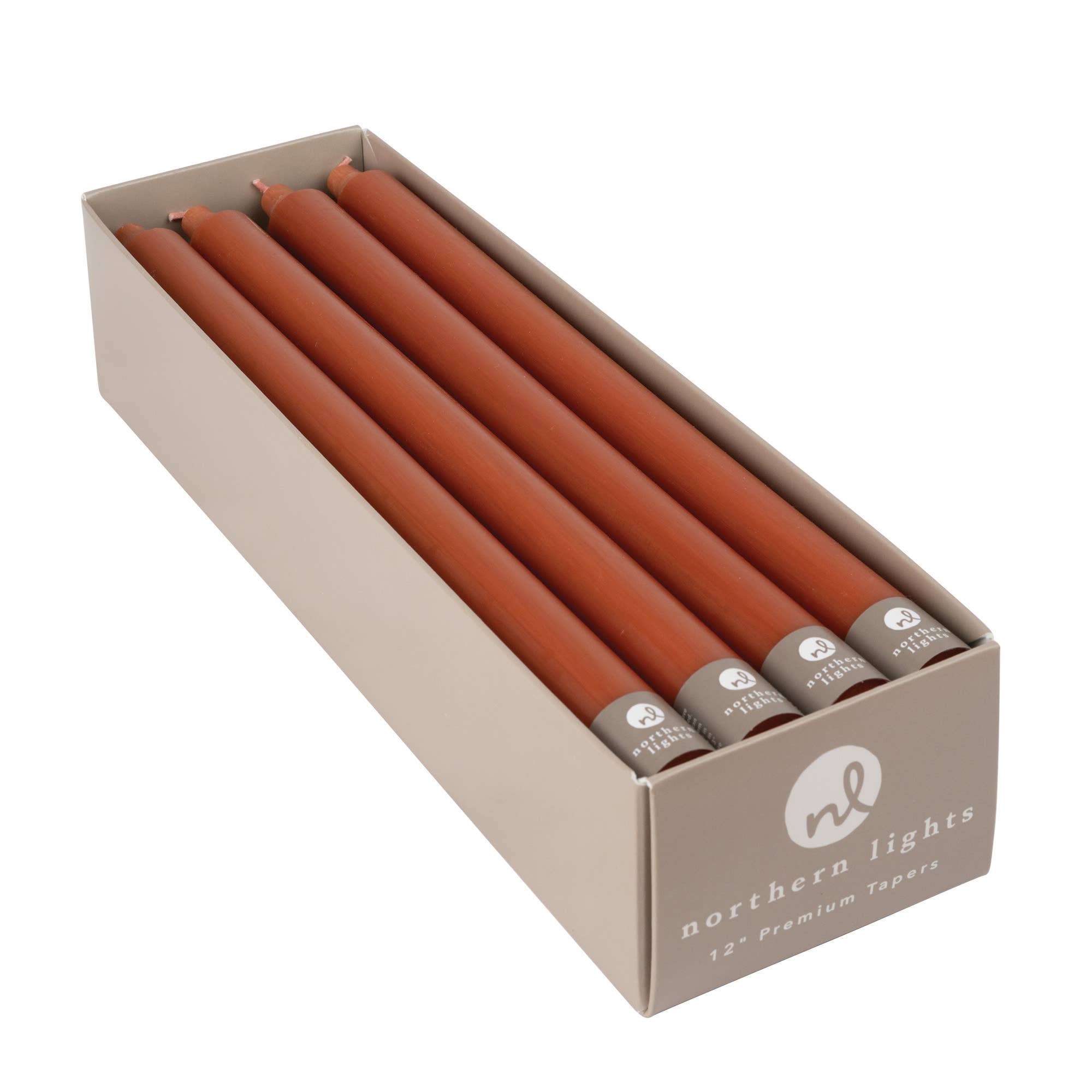 12" Taper Candles - Terra Cotta