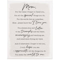 Mom For the Times I Forgot..Canvas Sign