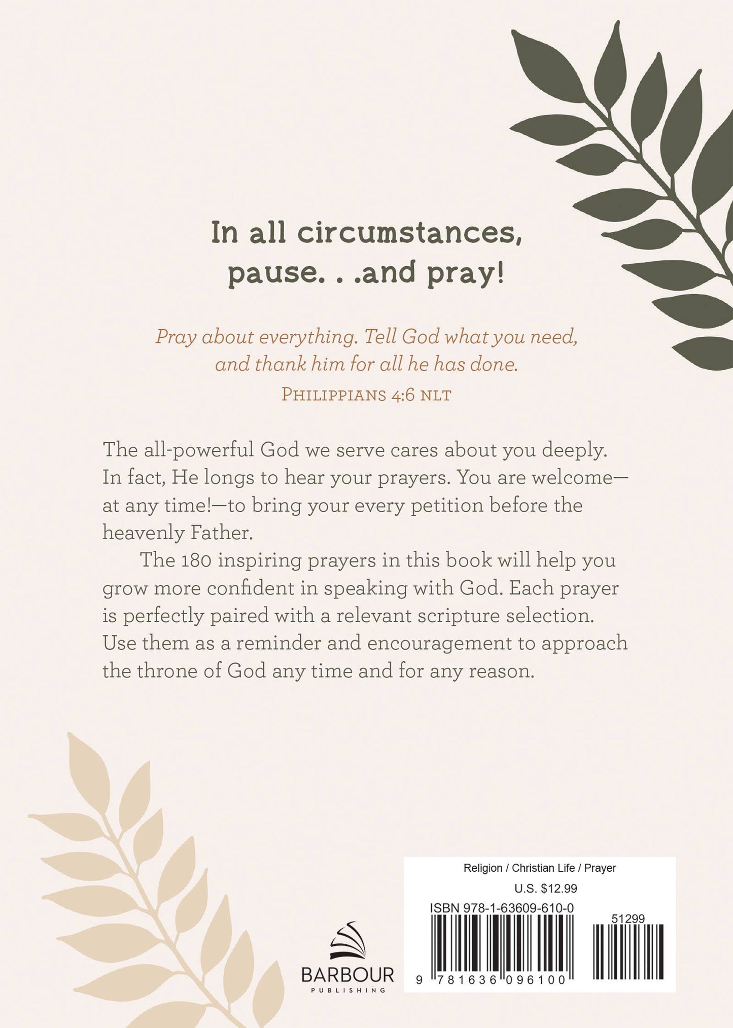 Pause and Pray 180 Encouraging Devotional Prayers for Women